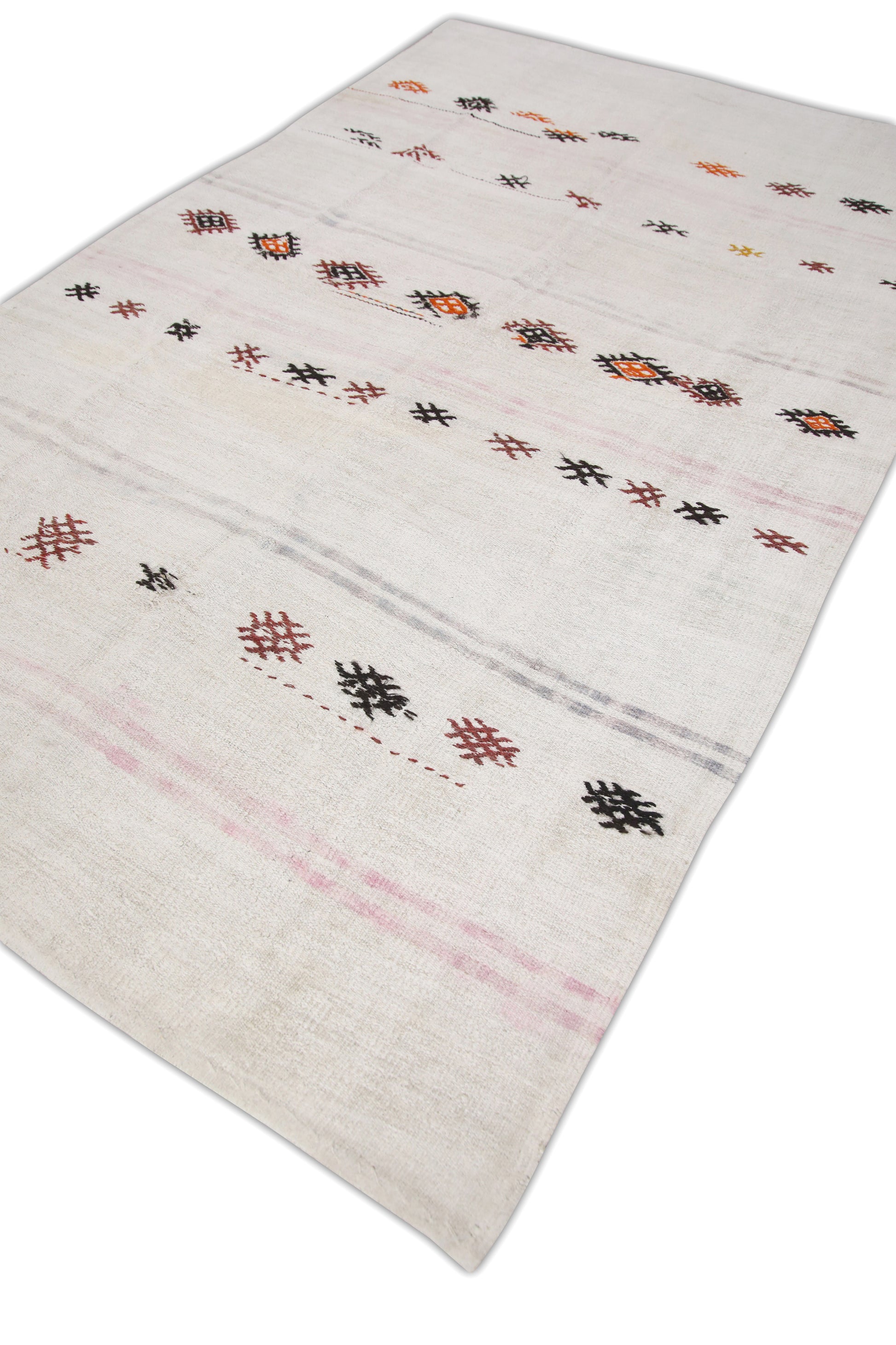 Oriental Flatweave Turkish Hemp Kilim 6'6" x 10'6" #02