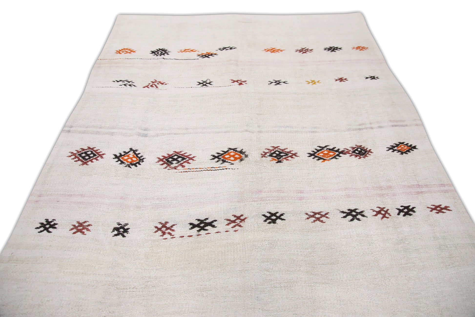 Oriental Flatweave Turkish Hemp Kilim 6'6" x 10'6" #02