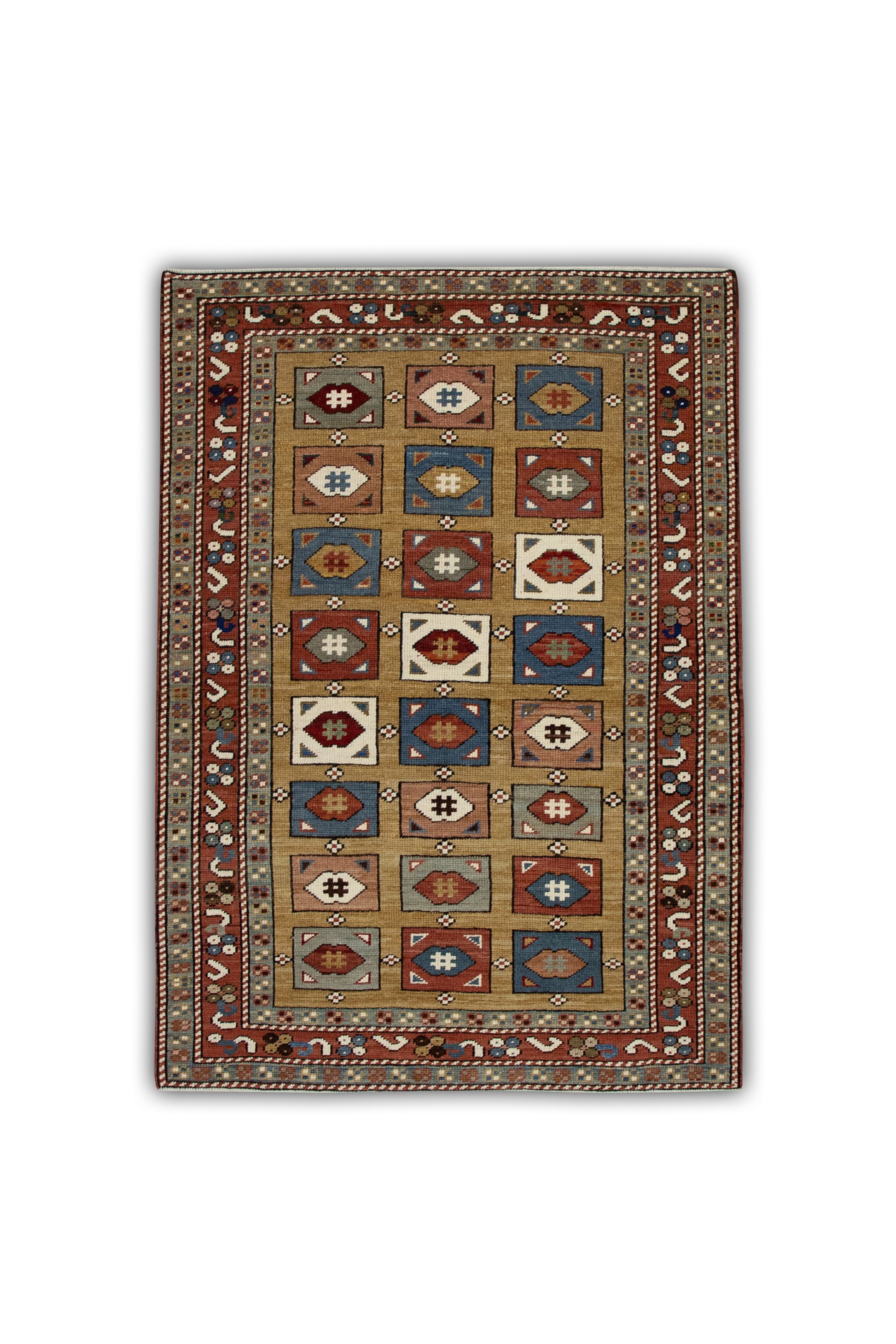 Turkish Vintage Anatolian Rug  3'5" x 5'4" #11