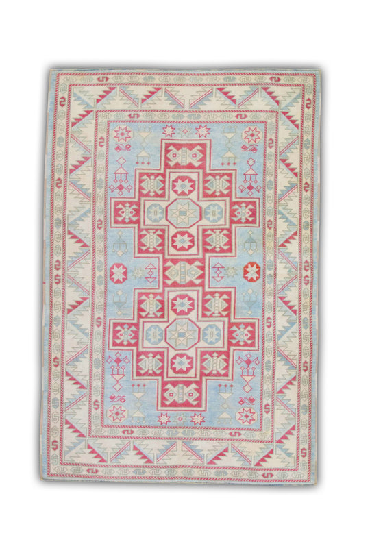 #612 Turkish Vintage Anatolian Rug  4' x 6'