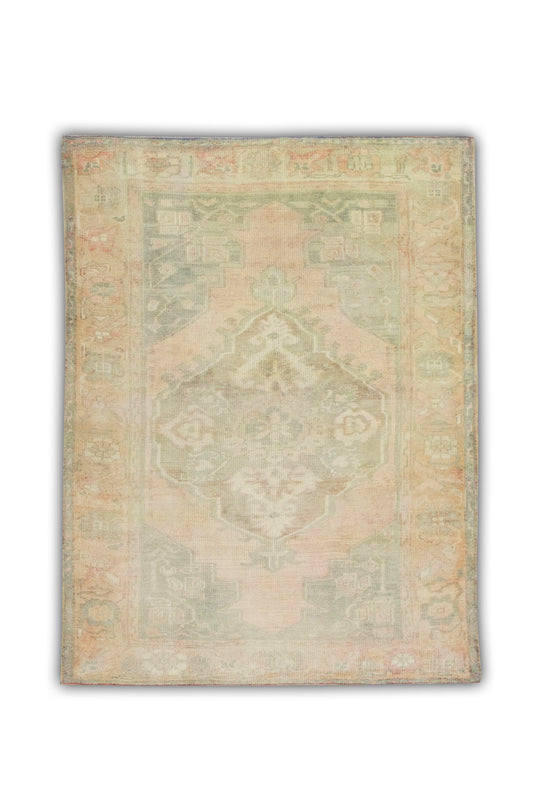 #137 Turkish Vintage Anatolian Rug  4'1" x 5'6"