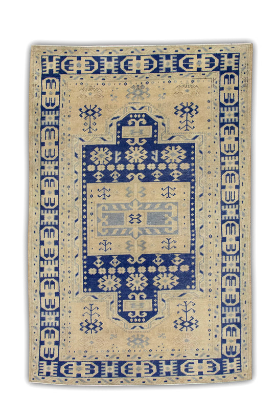 #117 Turkish Vintage Anatolian Rug  3'9" x 5'11"