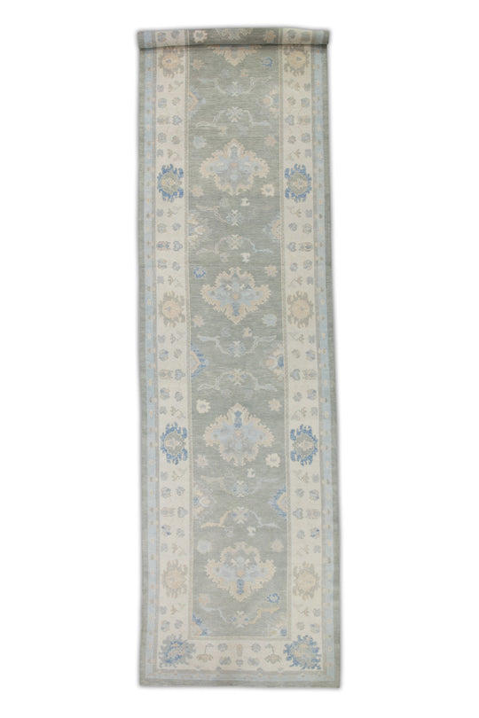 #7019 Turkish Oushak 4'9" x 19'