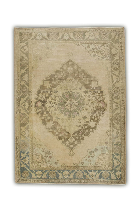 Turkish Vintage Anatolian Rug  3'11" x 5'6" #240