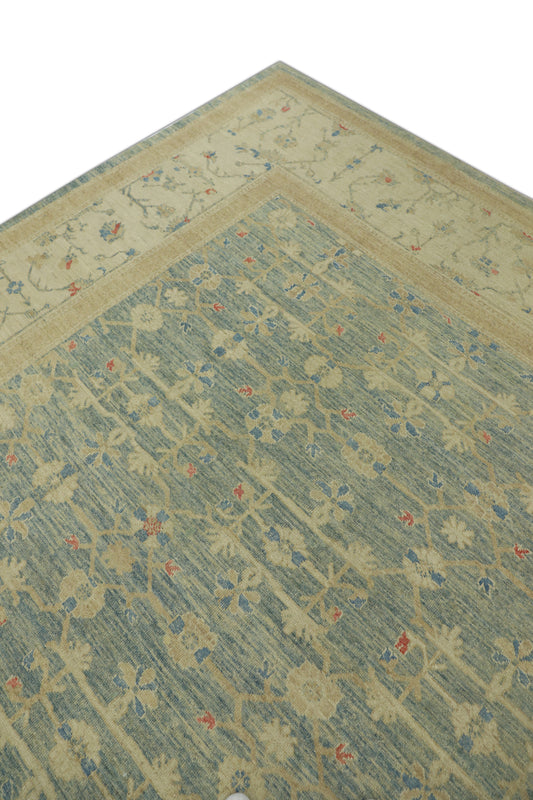 Turkish Antique Look Oushak Rug 10'2" x 13'9"  #11