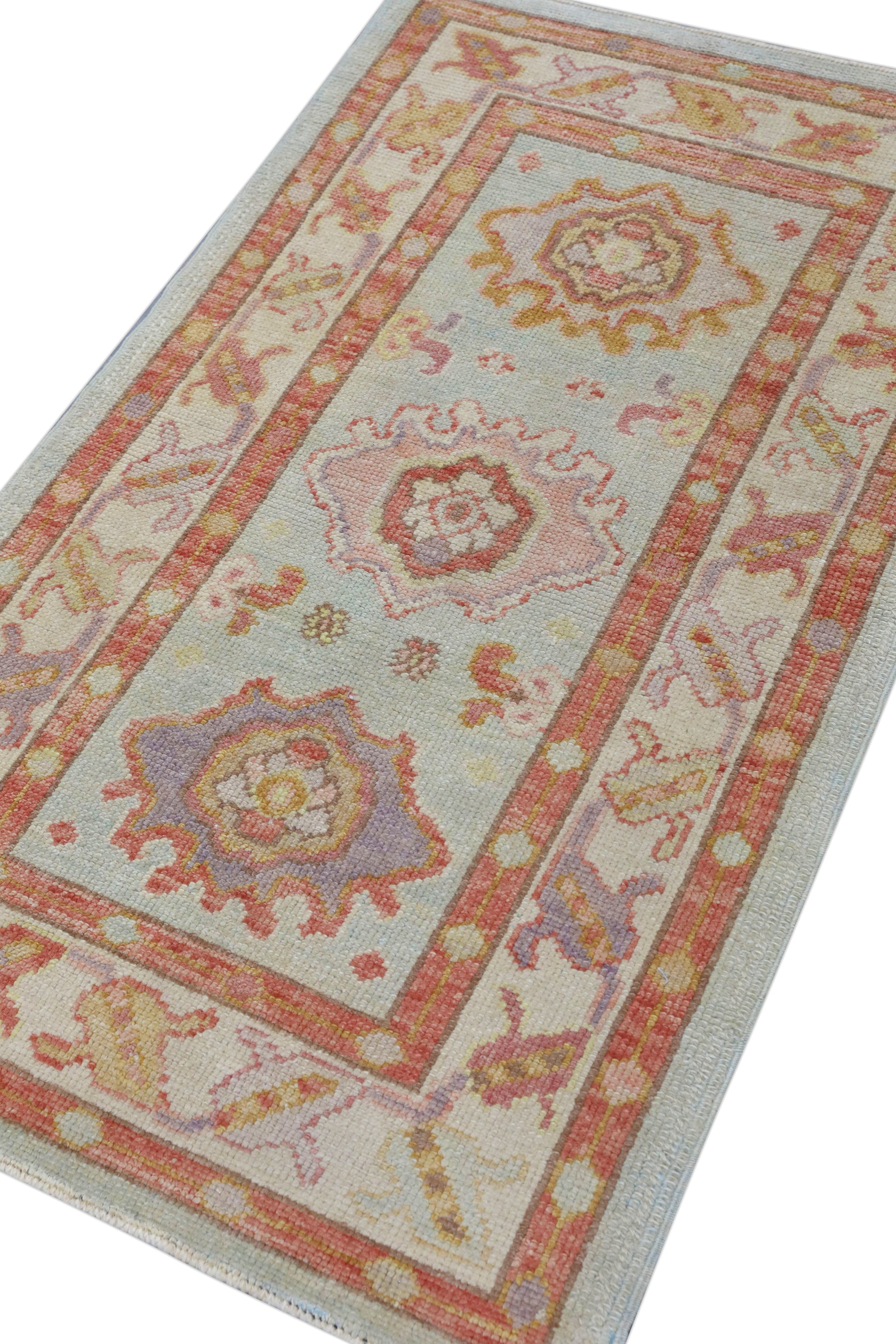 Turkish Oushak Rug 2'10" x 4'9" #4310