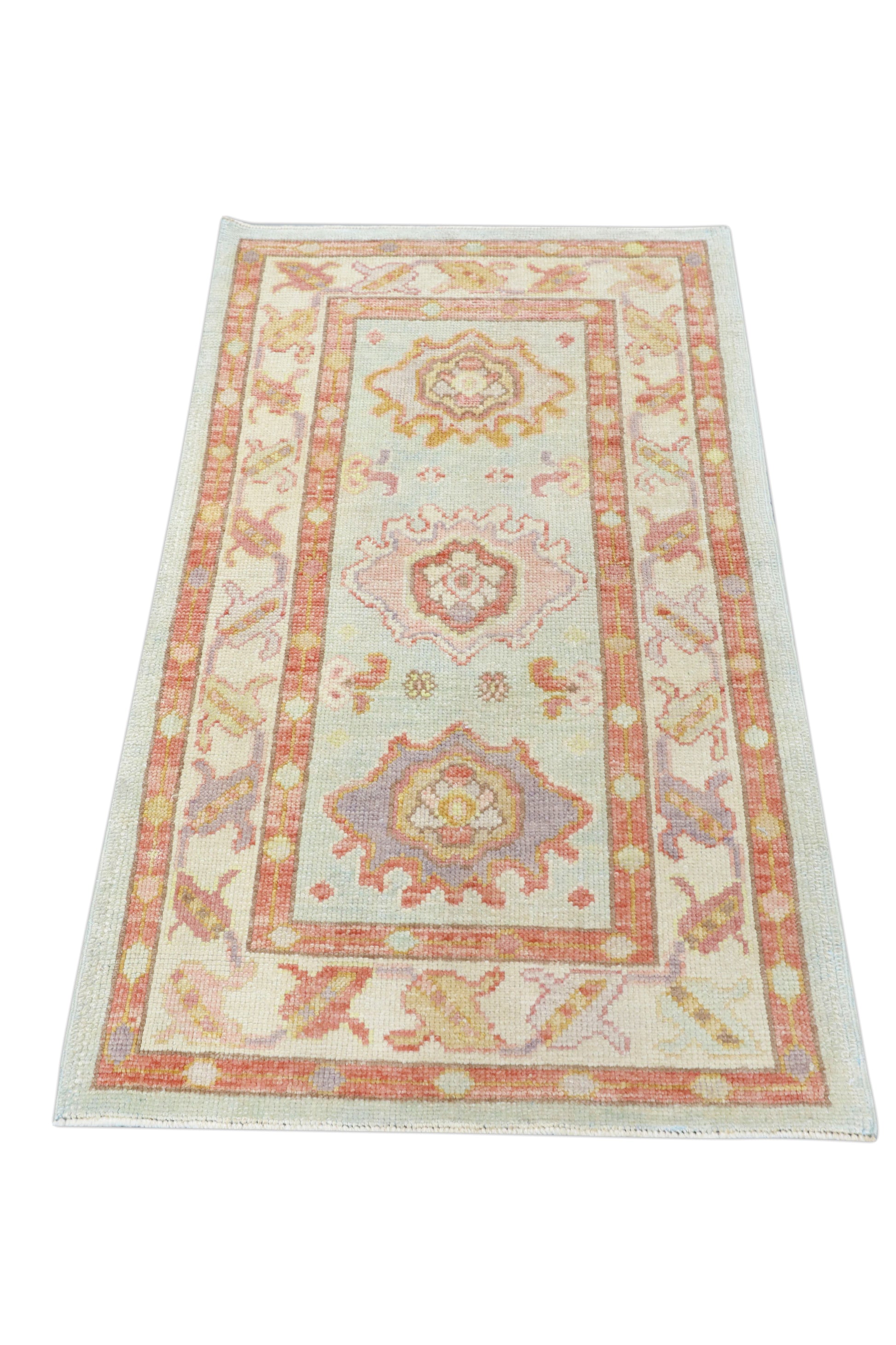 Turkish Oushak Rug 2'10" x 4'9" #4310
