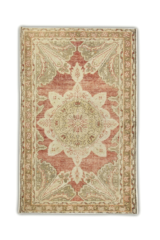 #451 Turkish Vintage Anatolian Rug  4' x 6'3"