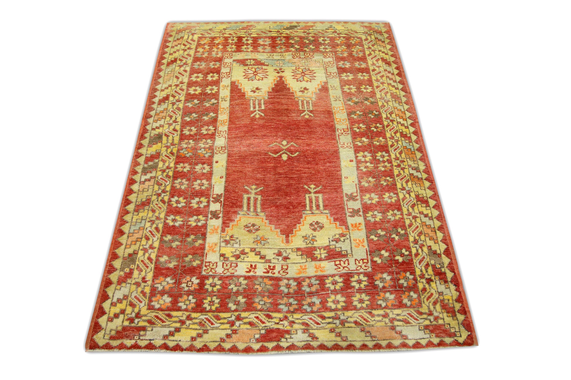 Turkish Vintage Anatolian Rug  3'10" x 5'4" #33