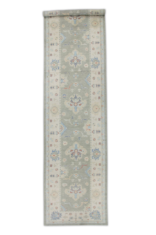 #7299 Oriental Hand Knotted Turkish Oushak Rug 4'9" x 18'7"