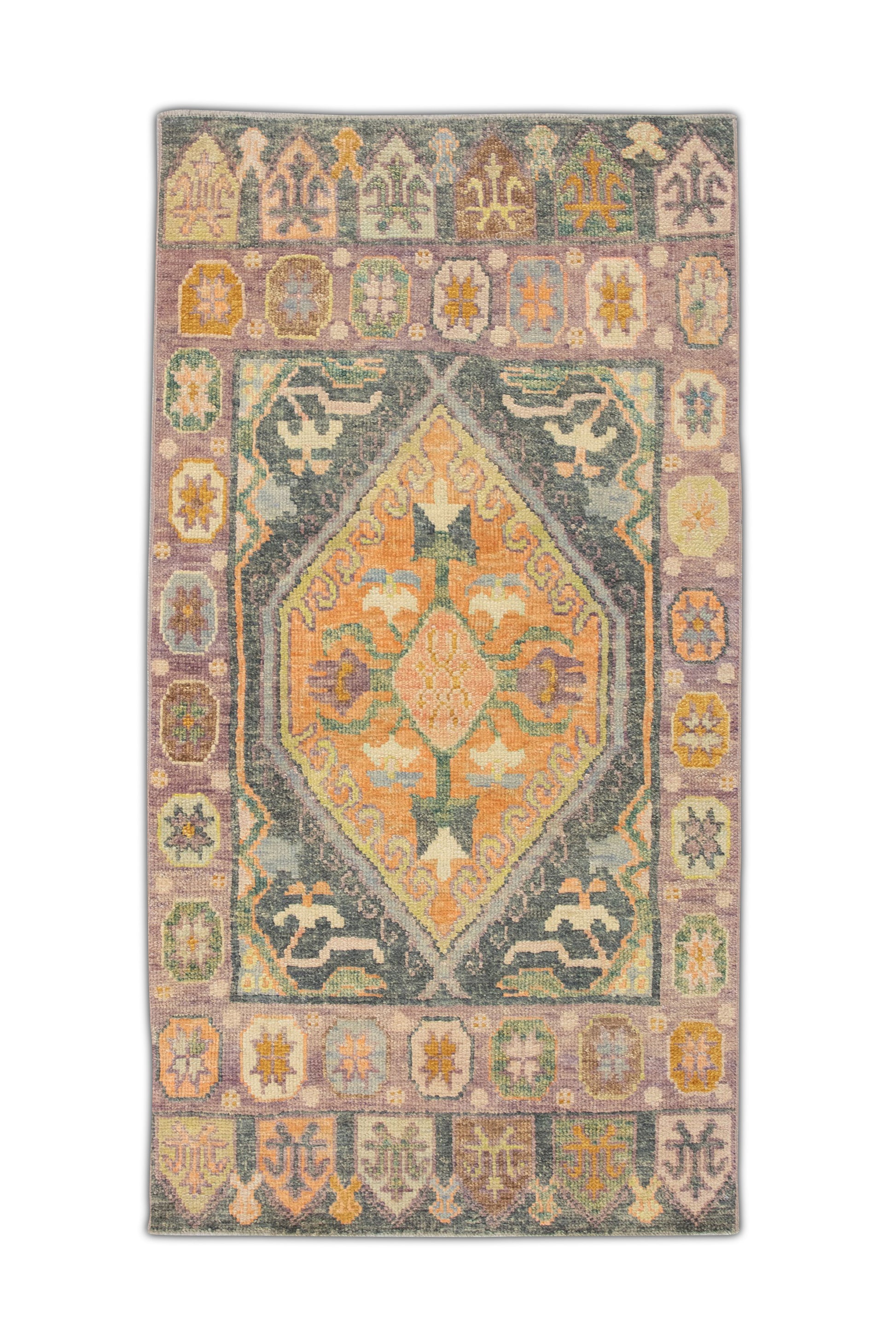 Turkish Oushak Rug 2'10" x 5'5" #4162