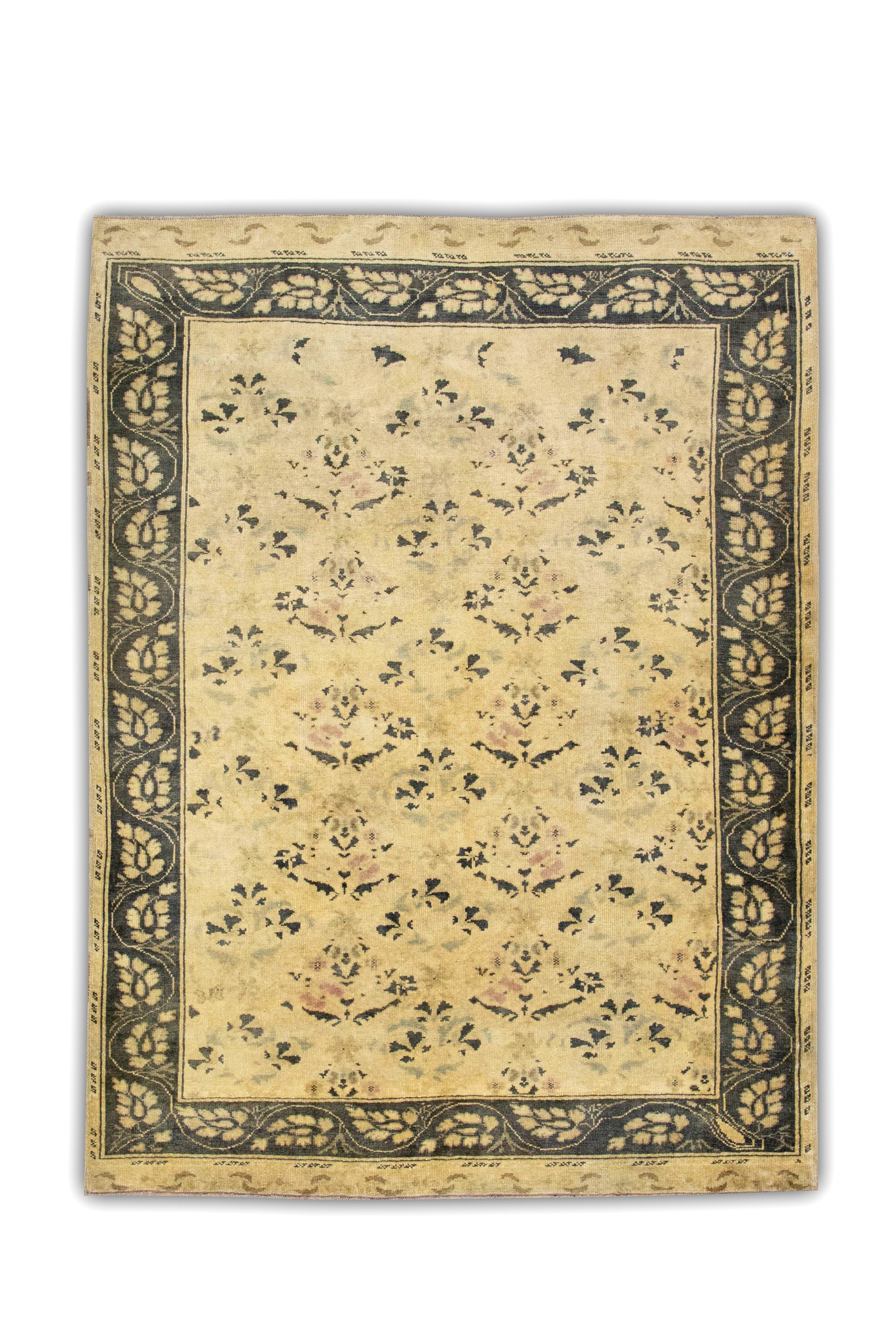 Turkish Vintage Anatolian Rug  4'2" x 5'7" #92