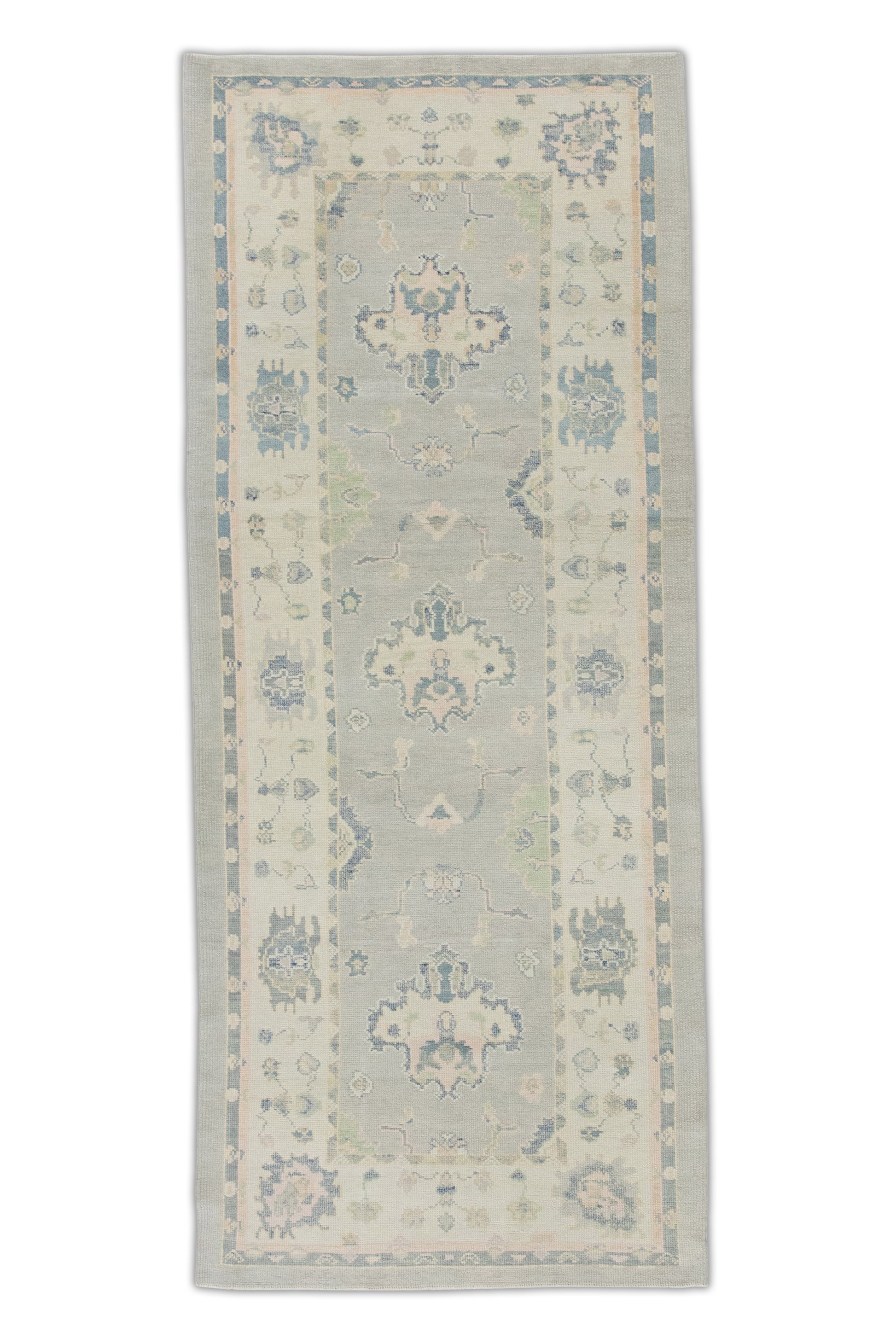 Turkish Oushak Rug 4'1" x 9'6" #7158