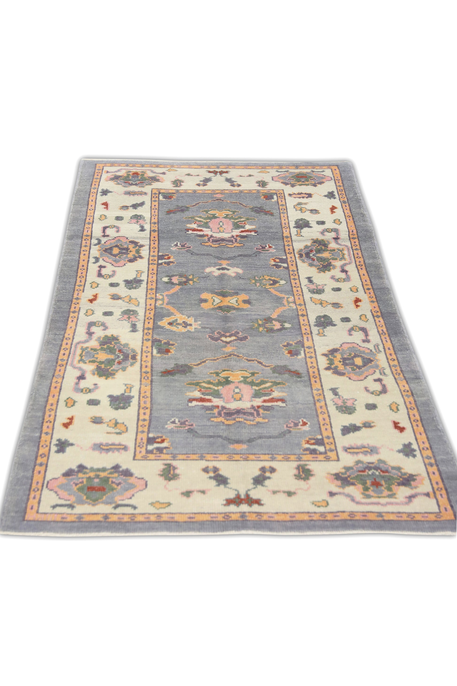 Turkish Oushak Rug 4'1" x 7'7" #2014