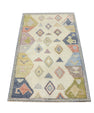 Turkish Oushak Rug 2'11" x 4'9" #4364