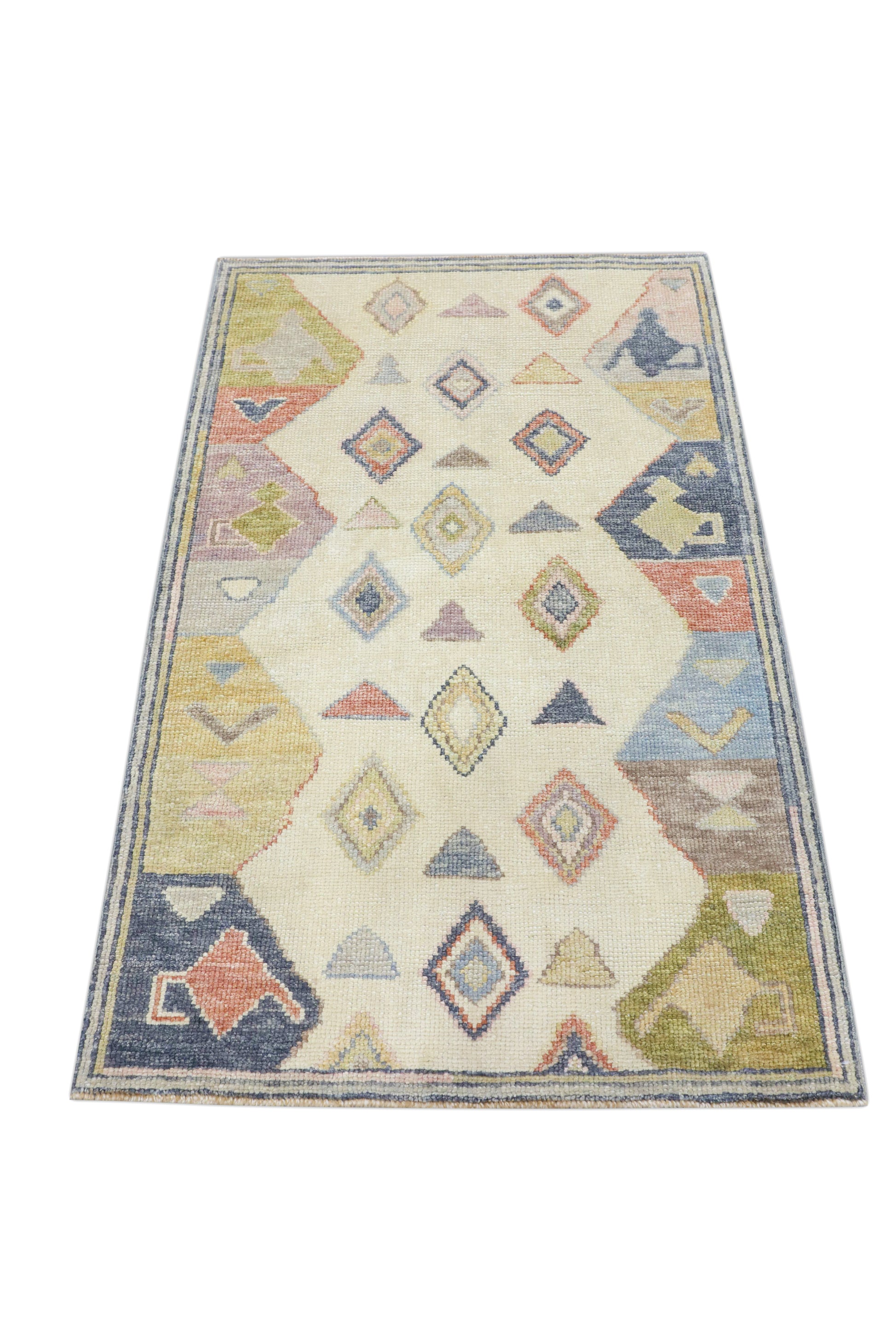 Turkish Oushak Rug 2'11" x 4'9" #4364