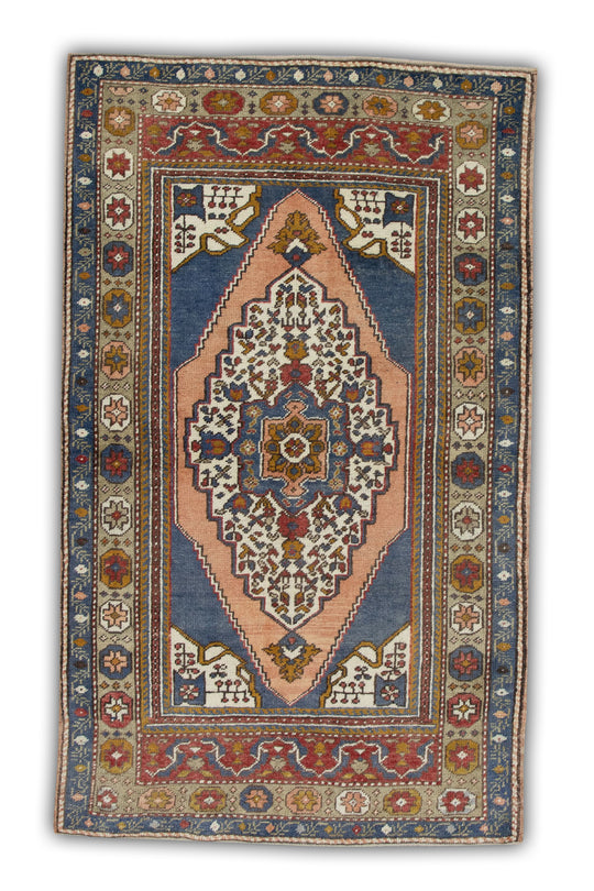 #287 Turkish Vintage Anatolian Rug  3'8" x 5'11"