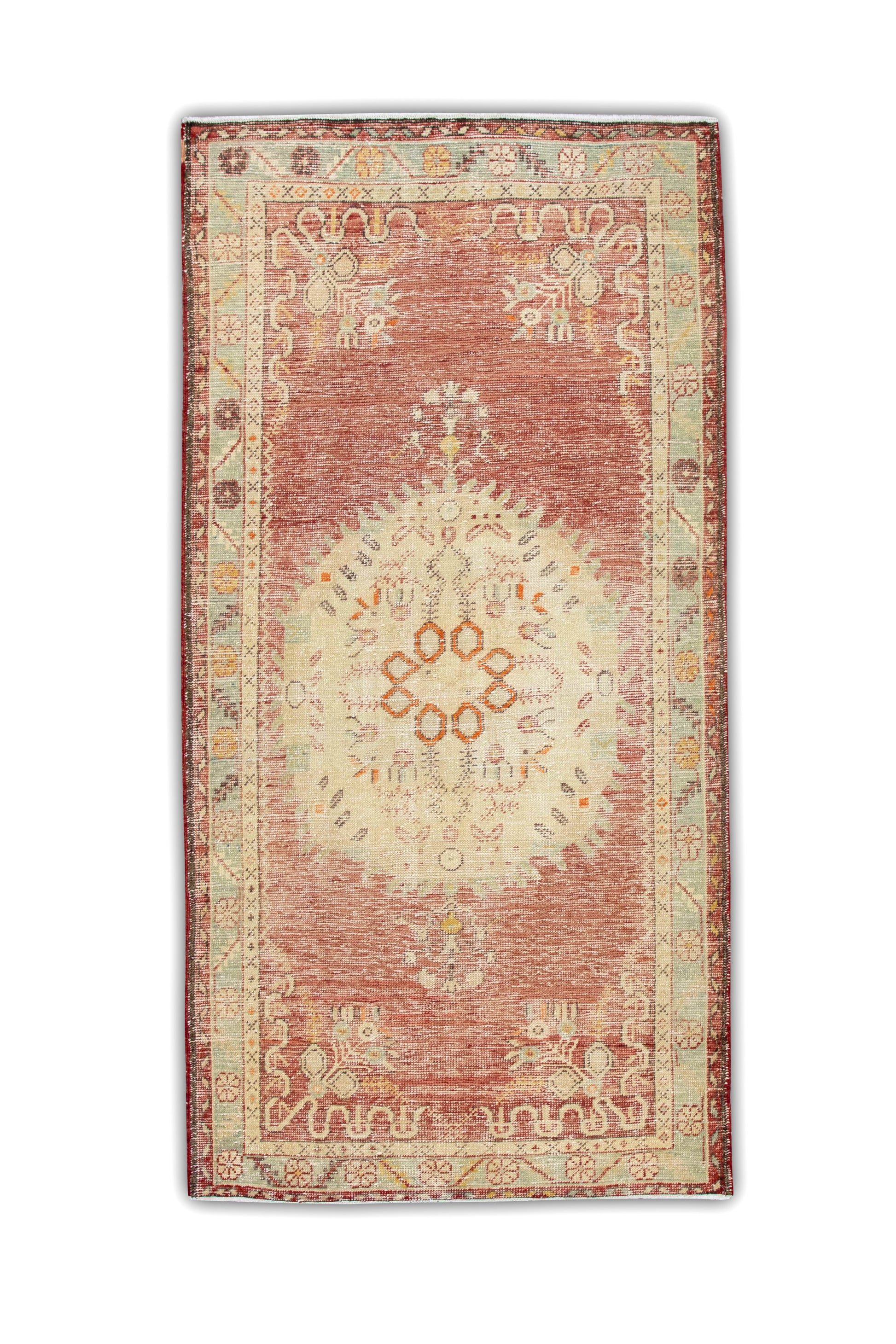 Turkish Vintage Anatolian Rug  3'6" x 6'11" #222