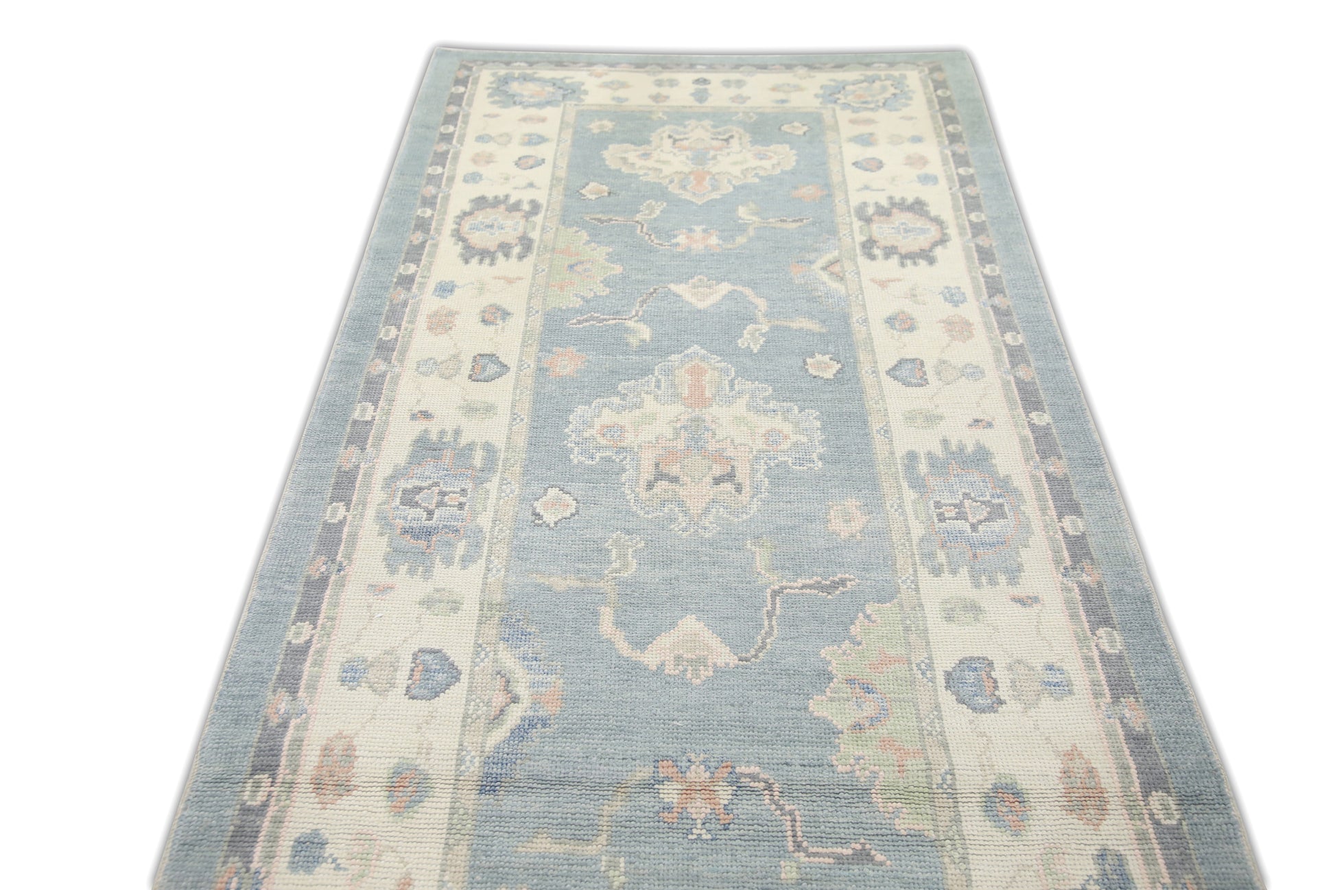 Turkish Oushak Rug 3'11" x 15'4" #7277