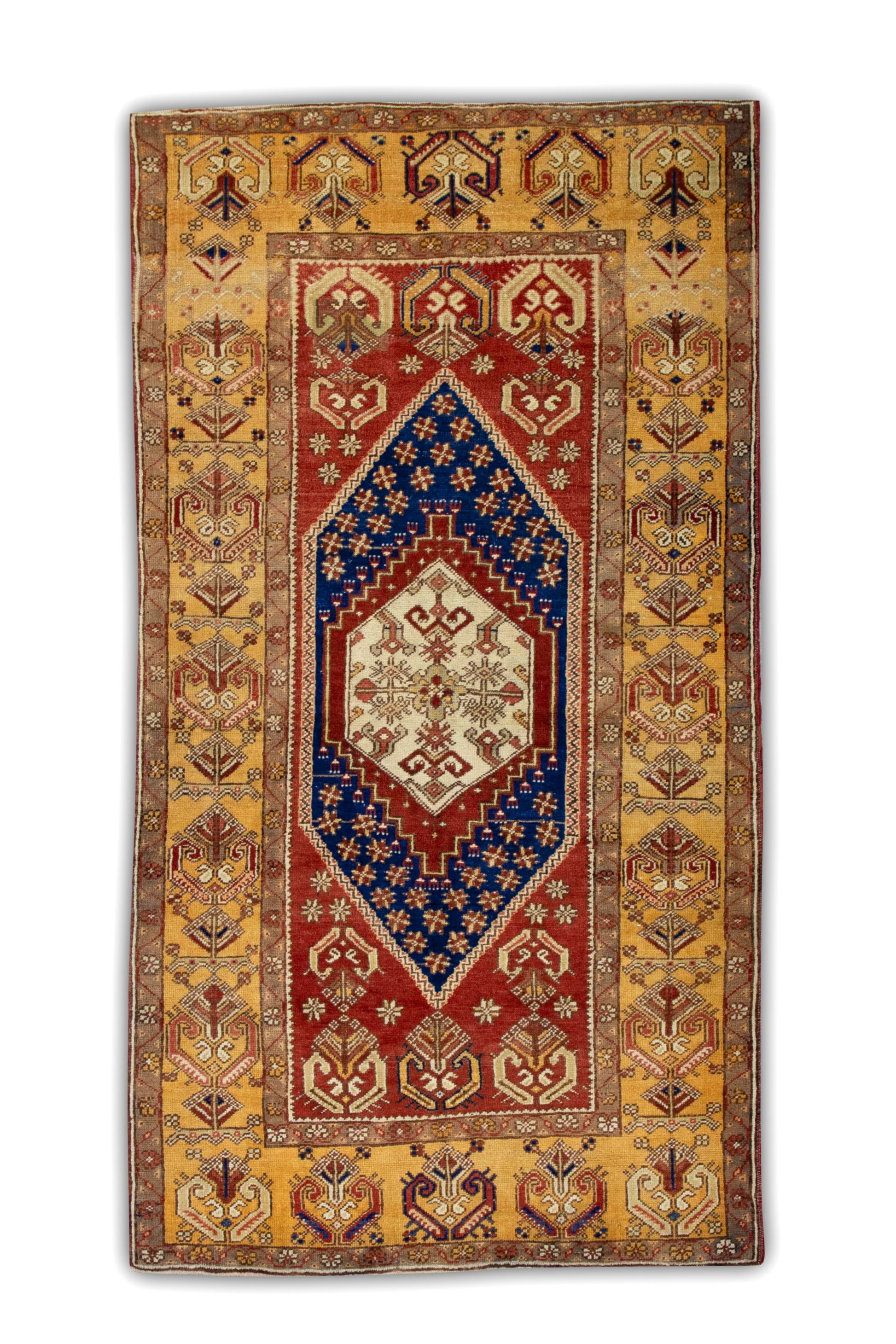 Turkish Vintage Anatolian Rug  3'7" x 6'5" #96