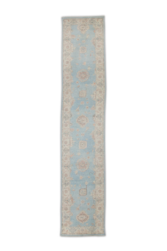 #1086 Turkish Oushak 3'1" x 15'7"