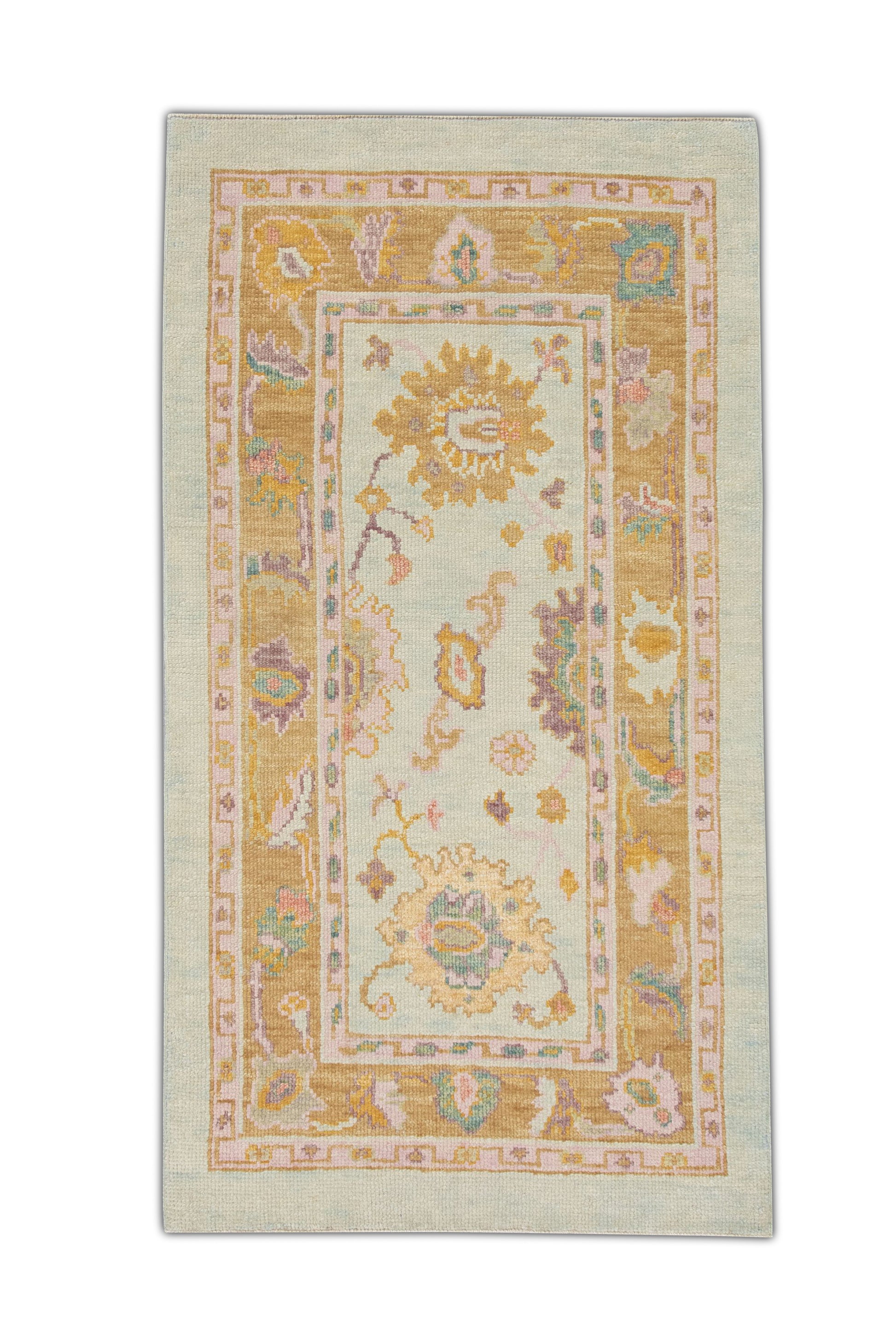 Turkish Oushak Rug 2'10" x 5'2" #4164
