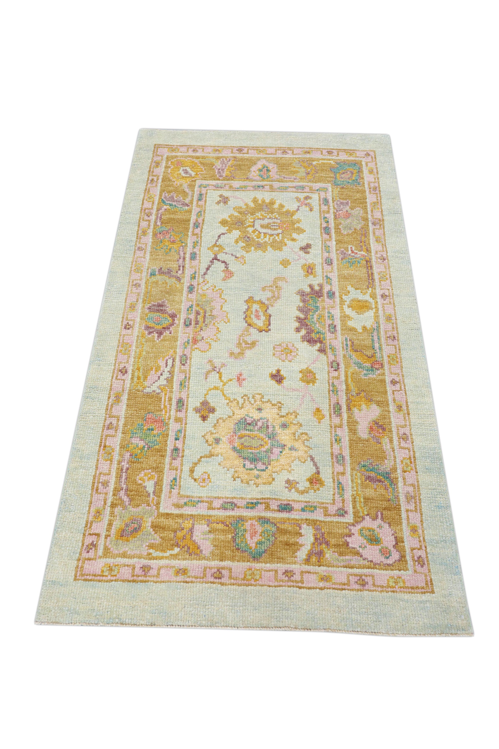 Turkish Oushak Rug 2'10" x 5'2" #4164