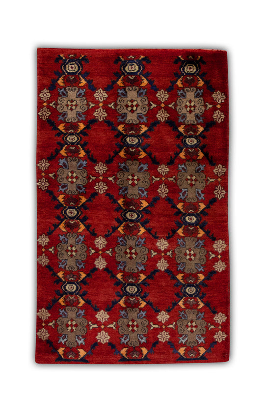 #264 Turkish Vintage Anatolian Rug  3'9" x 6'