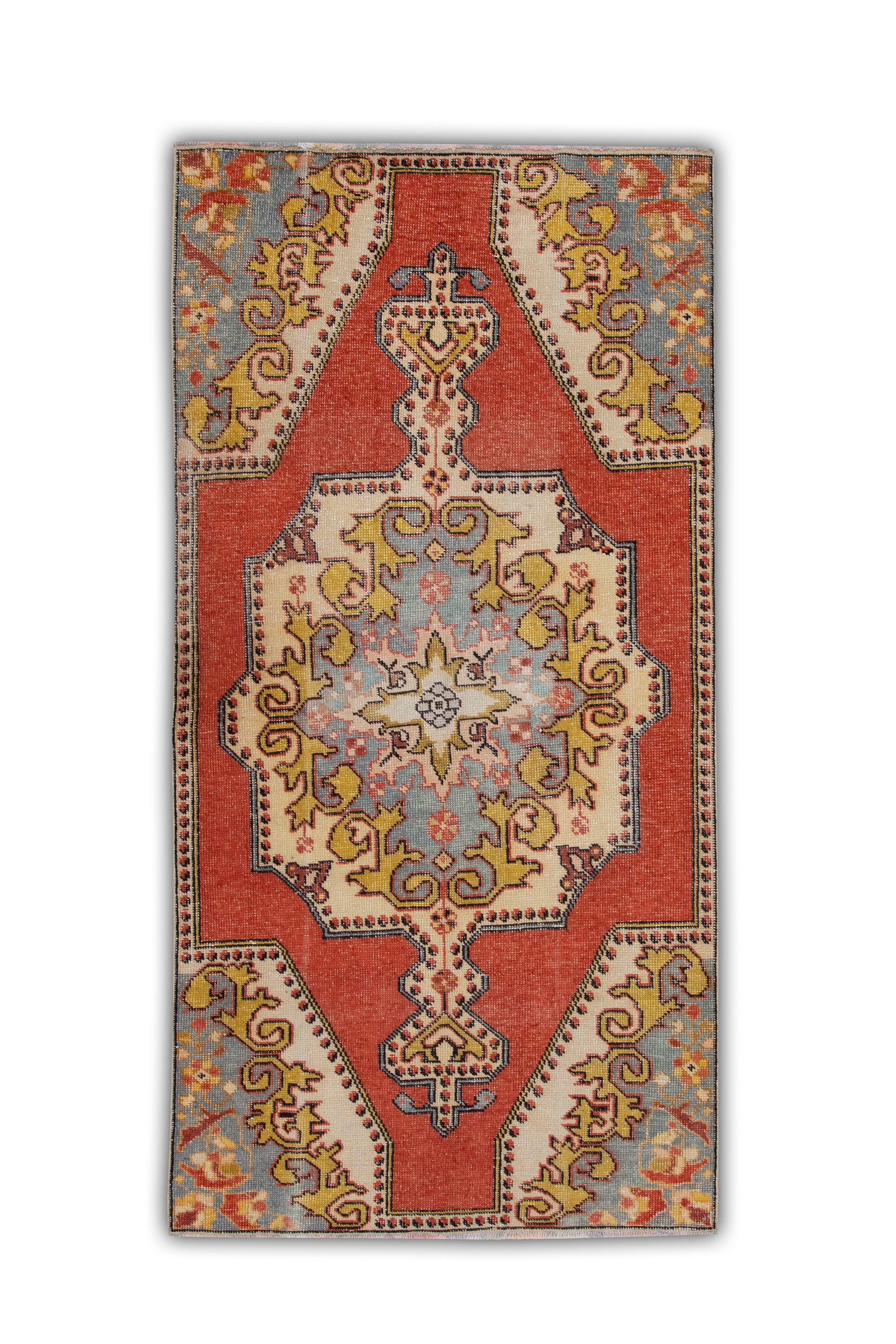 Turkish Vintage Anatolian Rug  3'6" x 7'3" #268