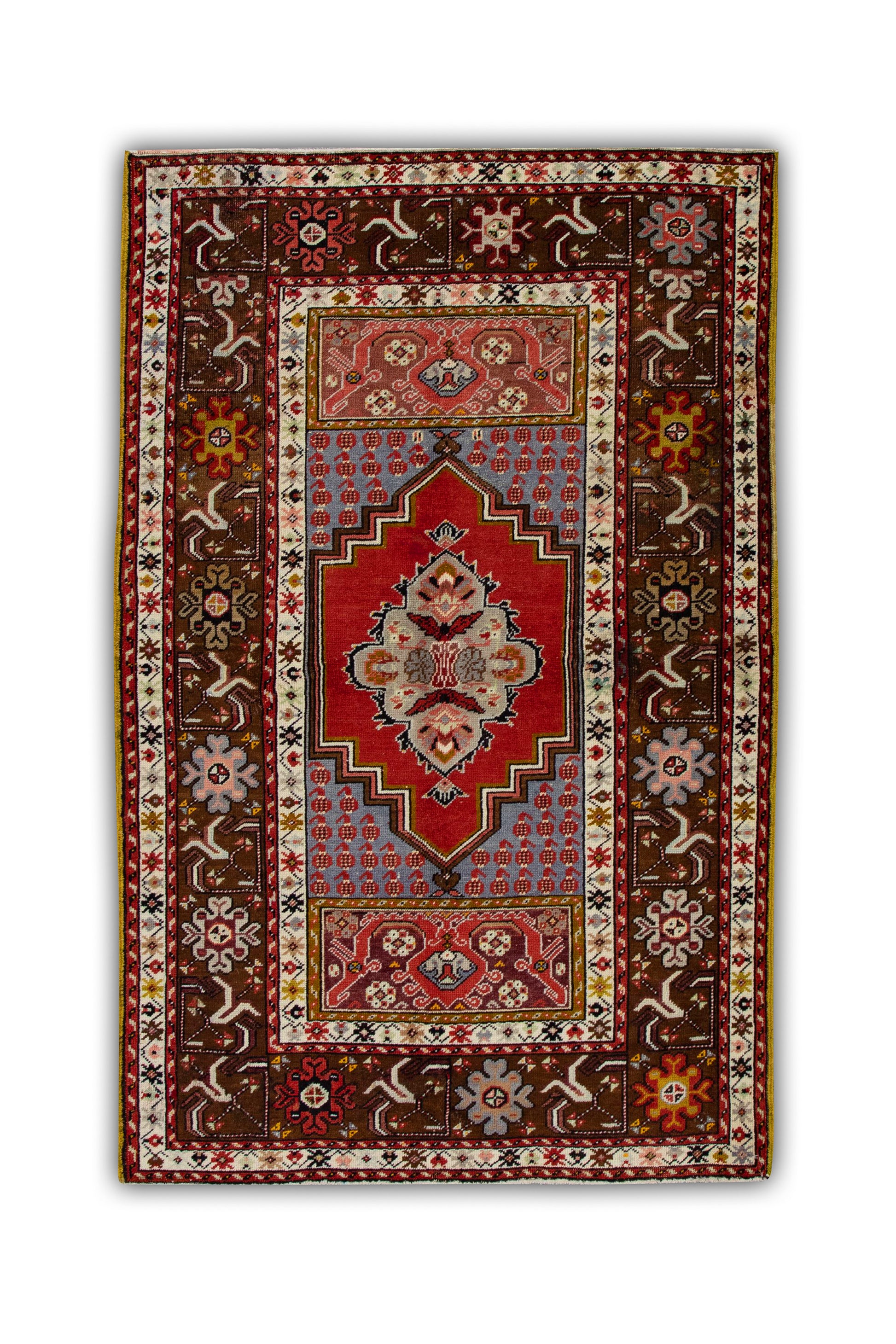 Turkish Vintage Anatolian Rug  3'9" x 5'9" #273
