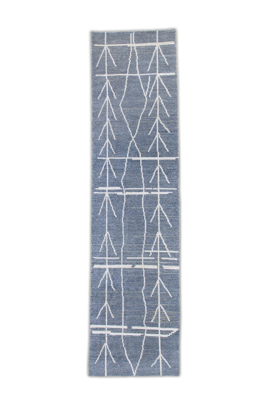 #6387 Hand Knotted Turkish Modern Tulu Rug 2'10" x 11'