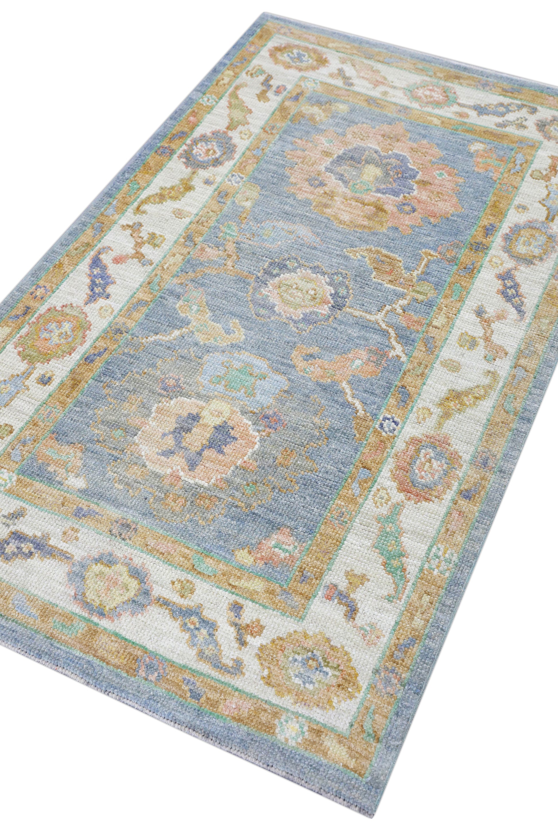 Turkish Oushak Rug 2'11" x 5' #4374