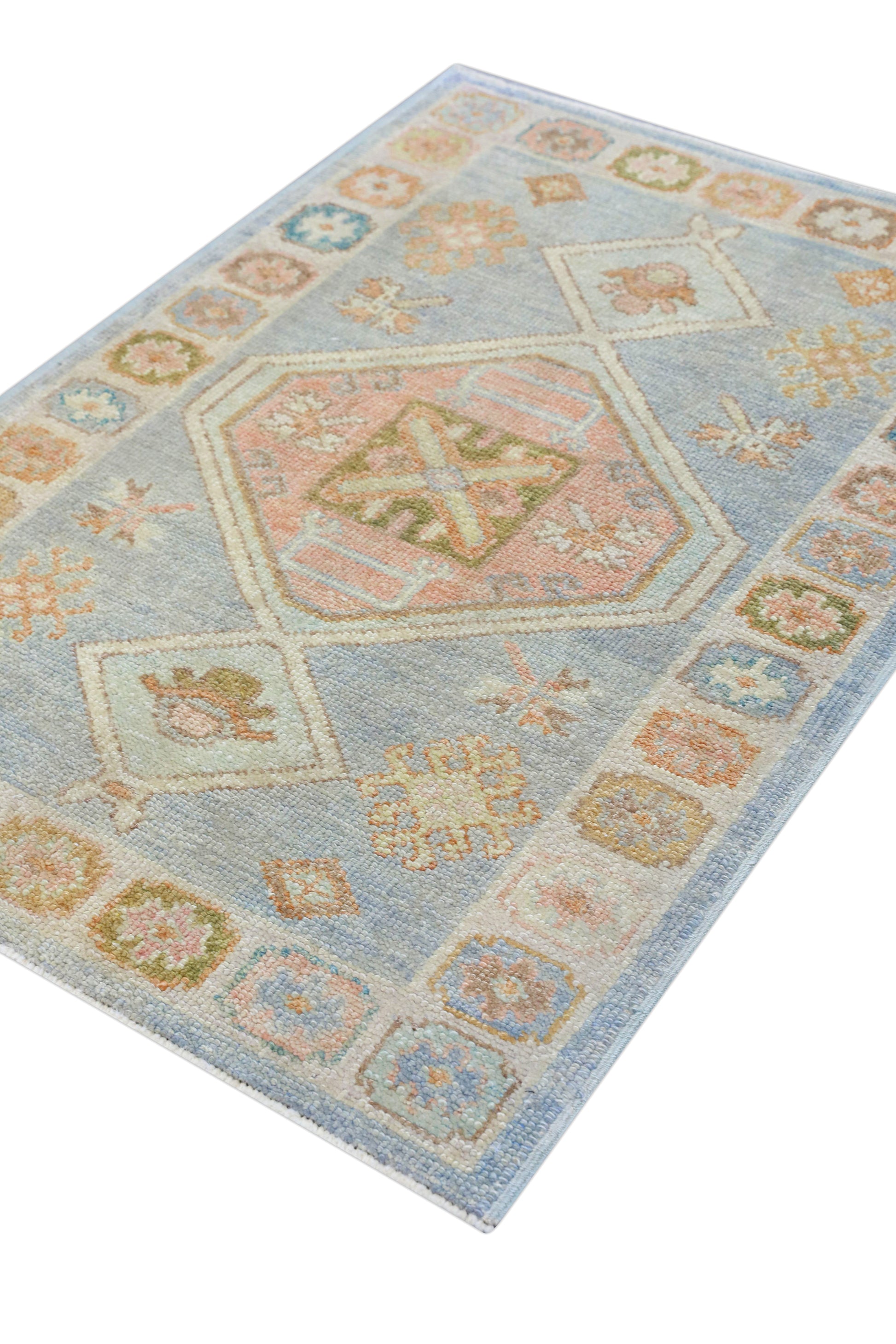 Turkish Oushak Rug 3'3" x 4'6" #4235