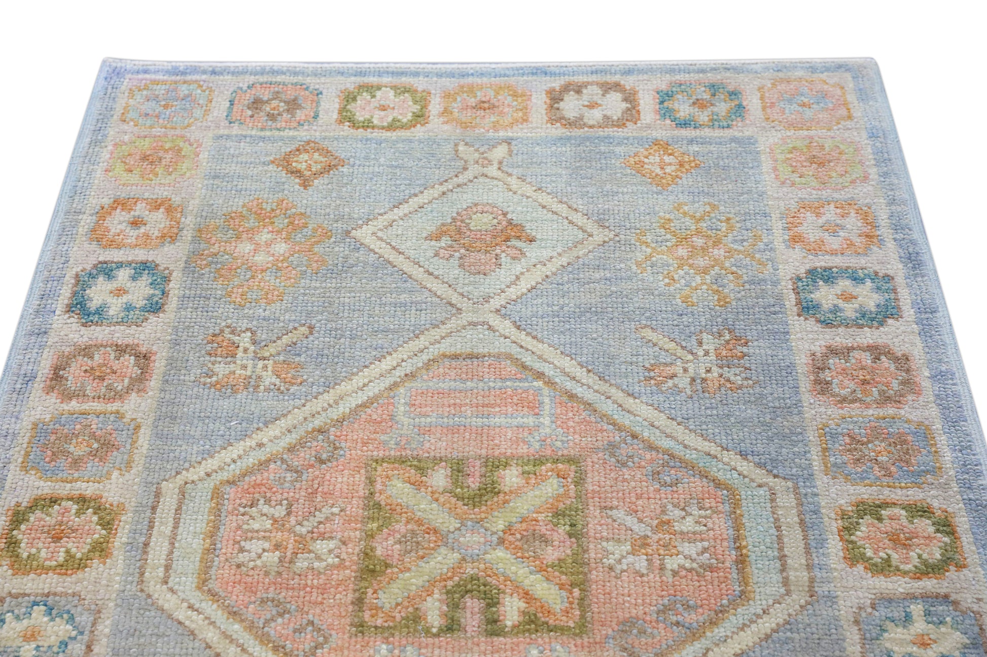 Turkish Oushak Rug 3'3" x 4'6" #4235