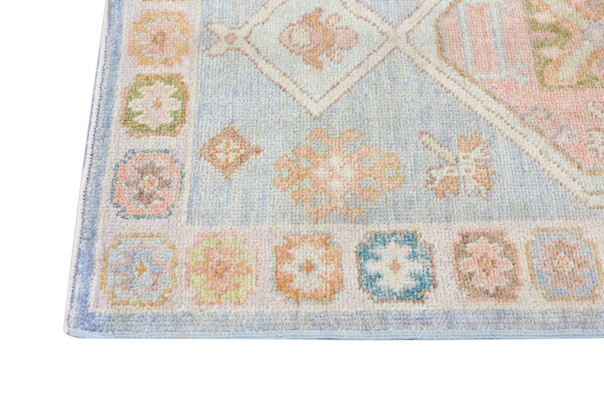 Turkish Oushak Rug 3'3" x 4'6" #4235