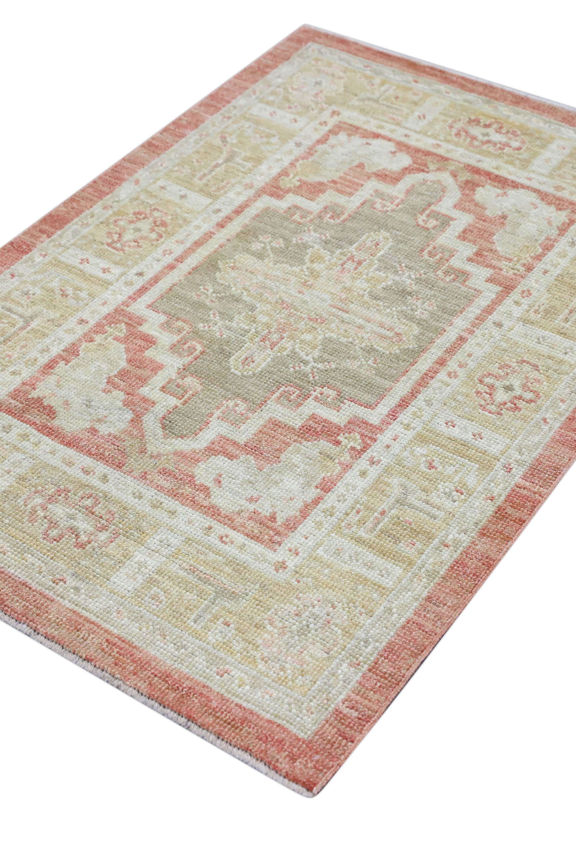 Turkish Oushak Rug 2'11" x 4'3" #4378