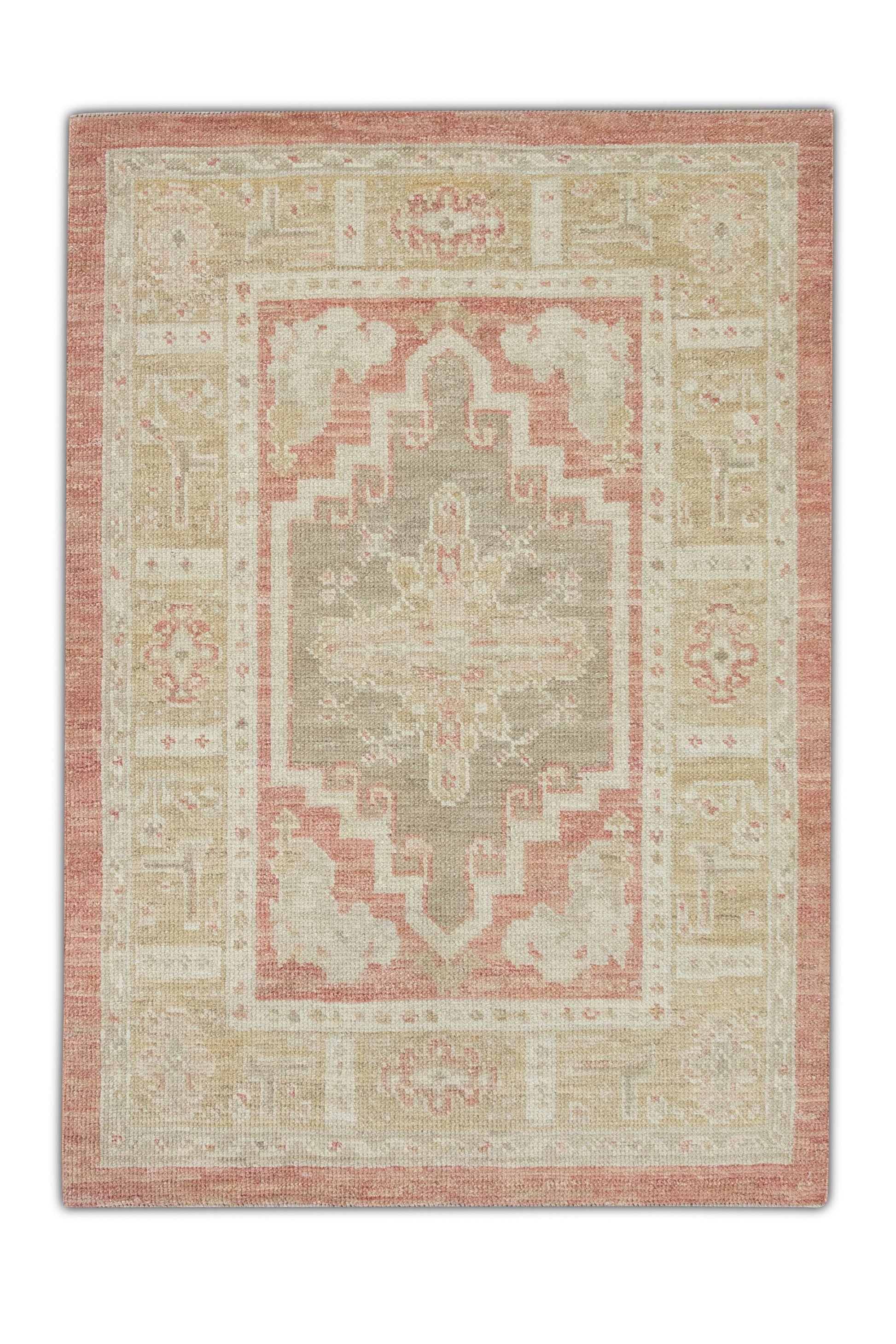 Turkish Oushak Rug 2'11" x 4'3" #4378
