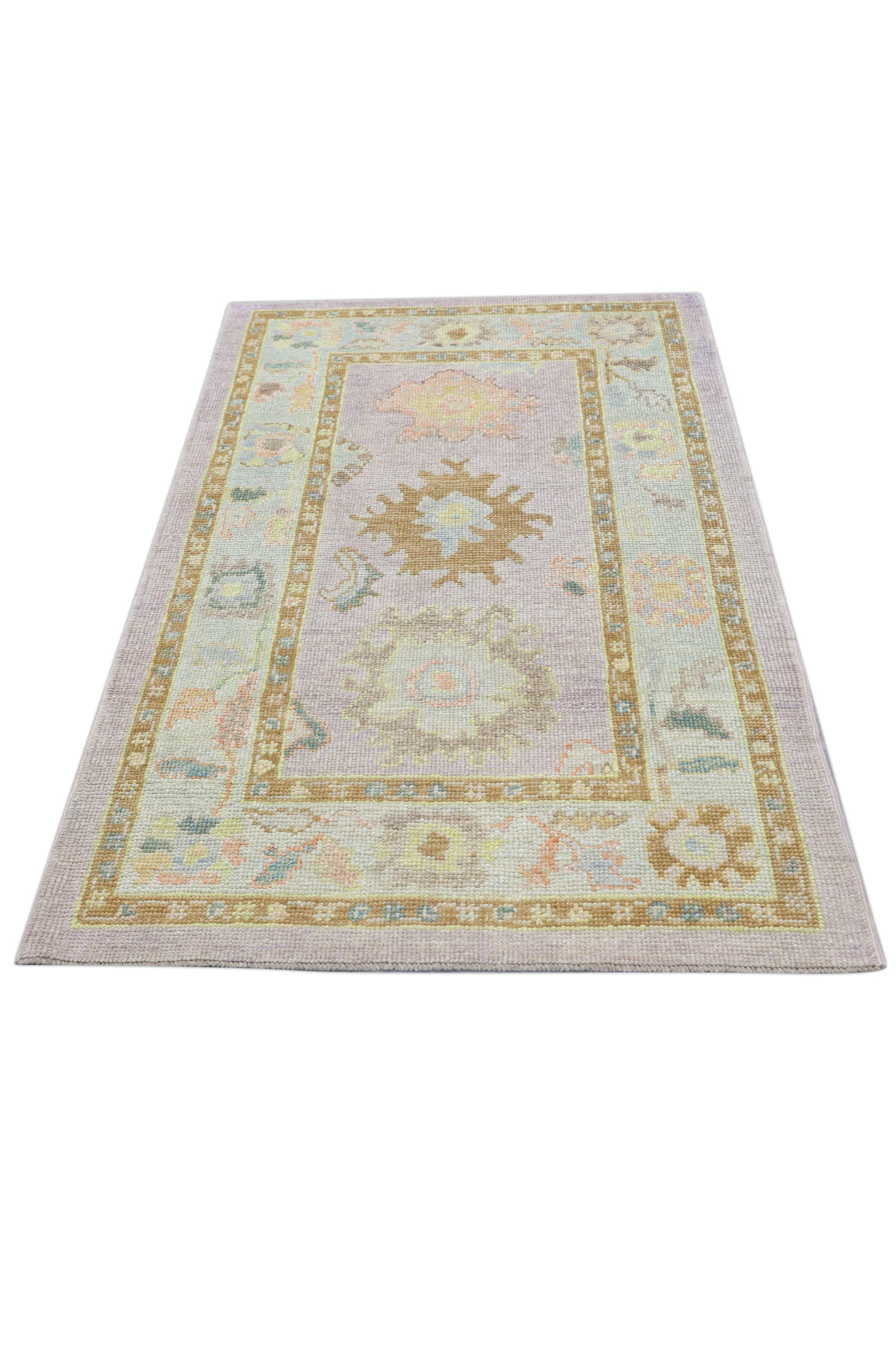 Turkish Oushak Rug 3'2" x 5'4" #4379