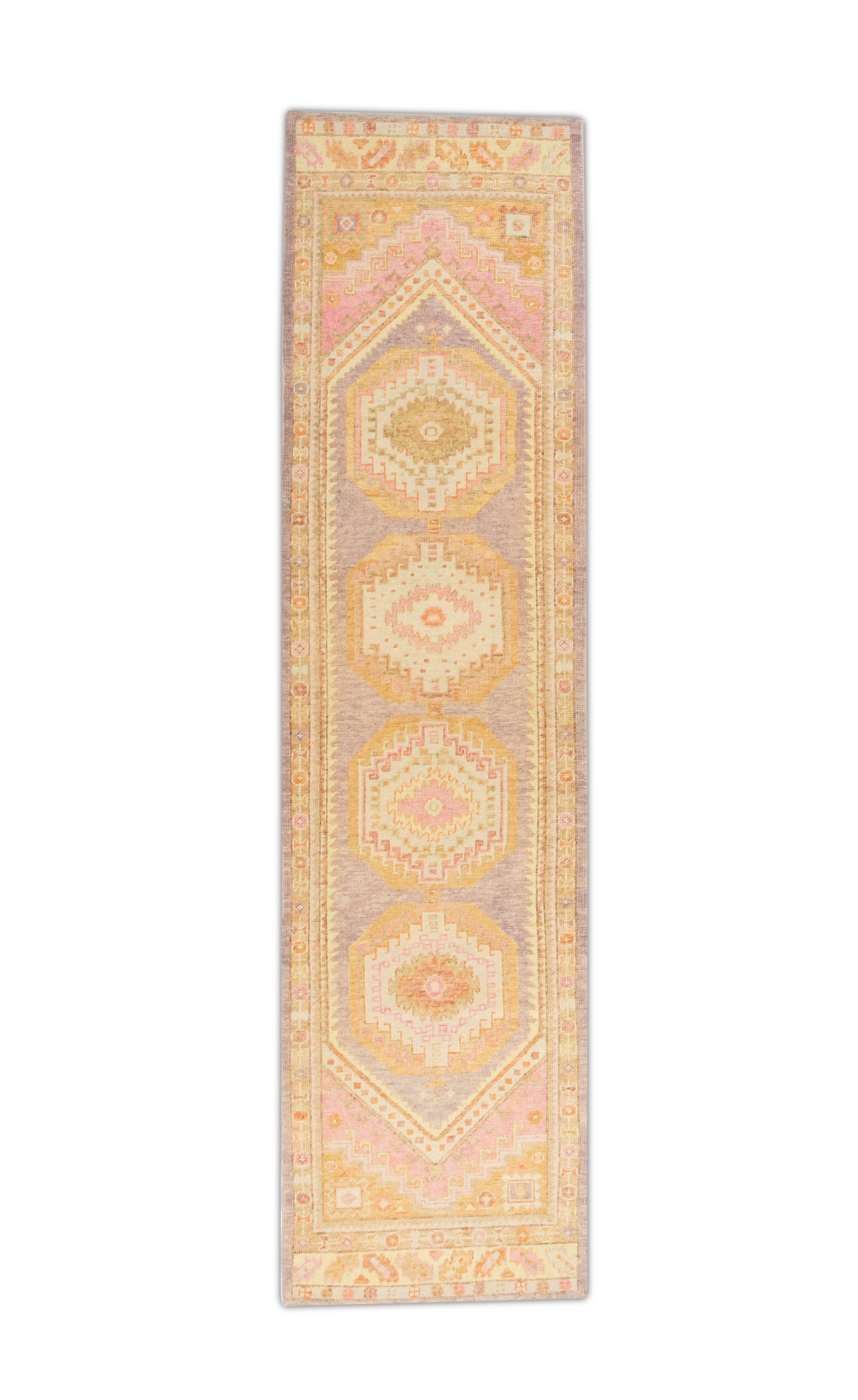 Turkish Oushak Rug 3' x 11'9" #882