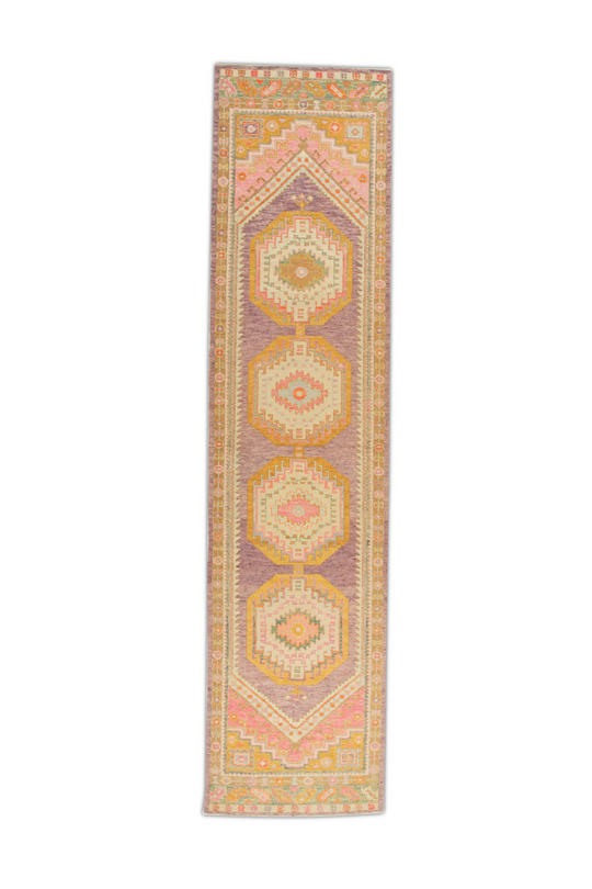 #693 Turkish Oushak 3'1" x 12'9"