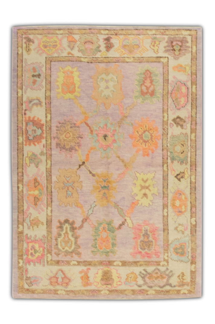 Turkish Oushak Rug 4'1" x 5'10" #303