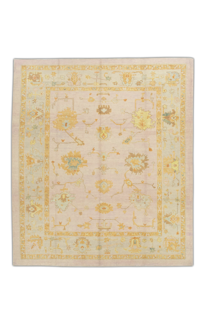 Turkish Oushak Rug 8'6" x 9'7" #375