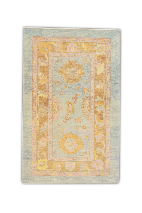 #794 Turkish Oushak 3'2" x 5'