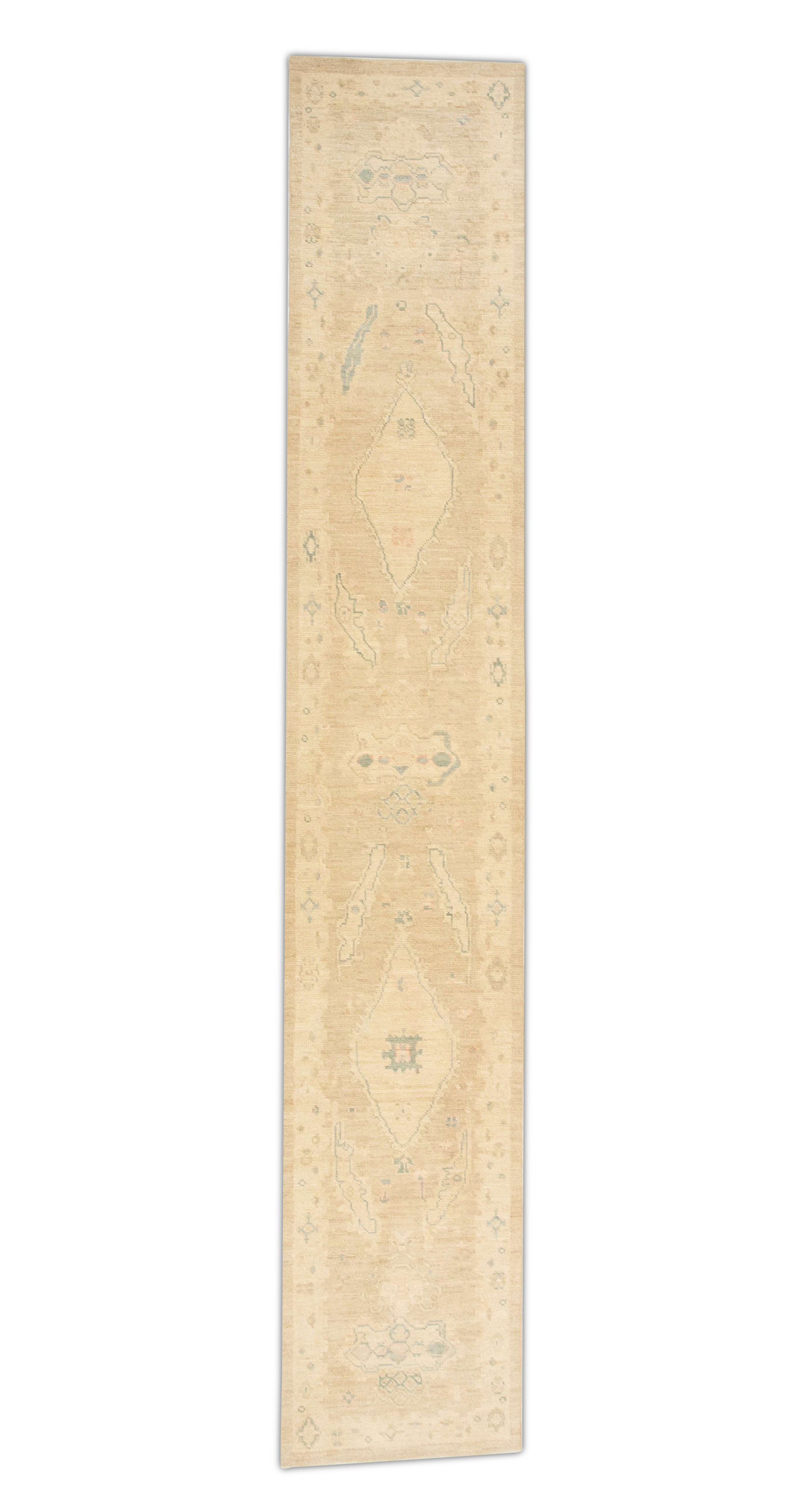 Turkish Oushak Rug 2'5" x 13'11" #614