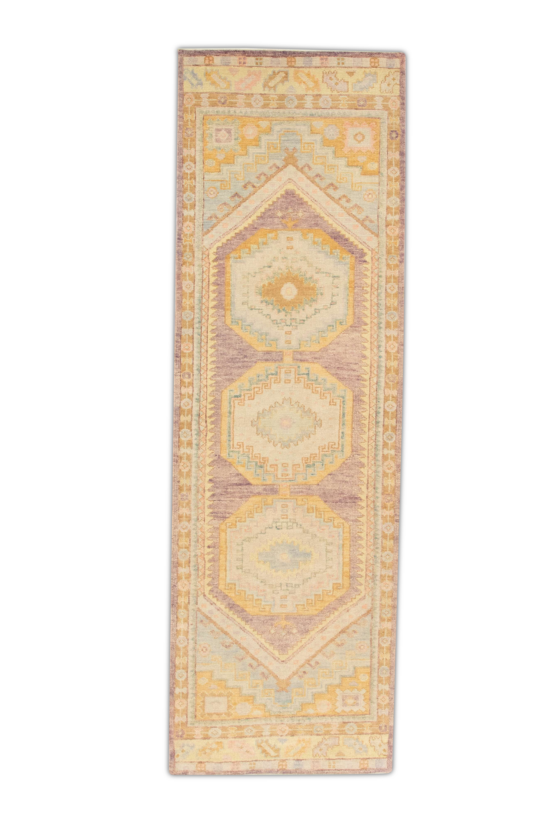 Turkish Oushak Rug 3'2" x 9'11" #1212