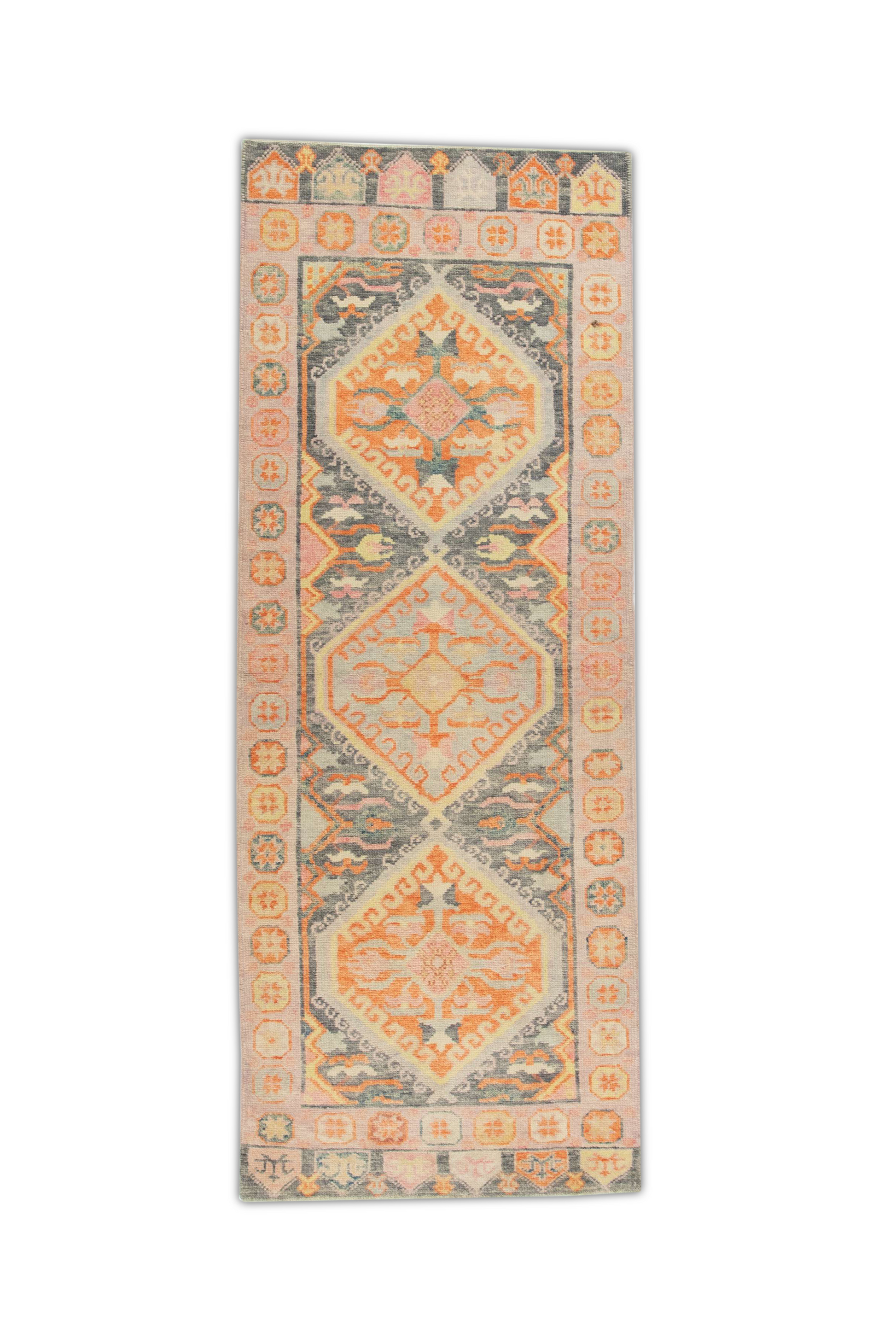 Turkish Oushak Rug 3' x 7'11" #1488