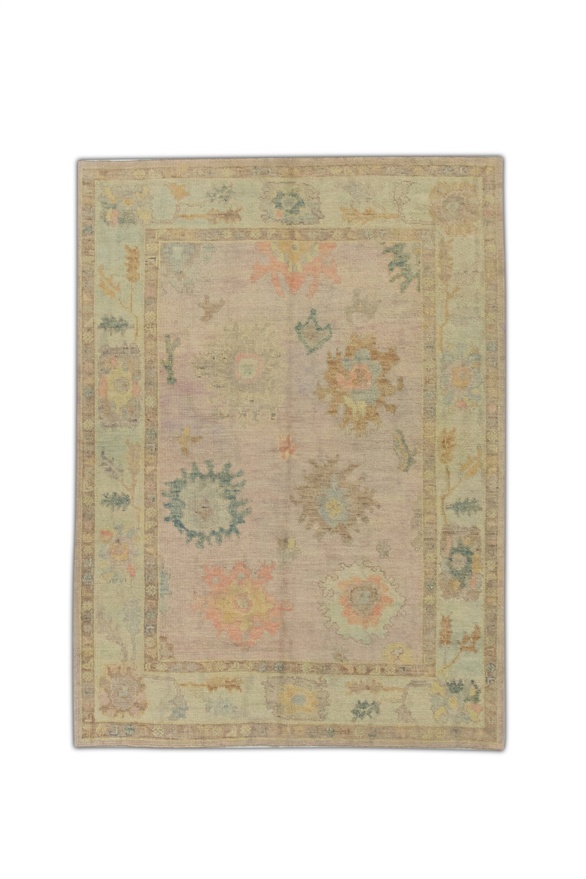 Turkish Oushak Rug 5'1" x 6'11" #503