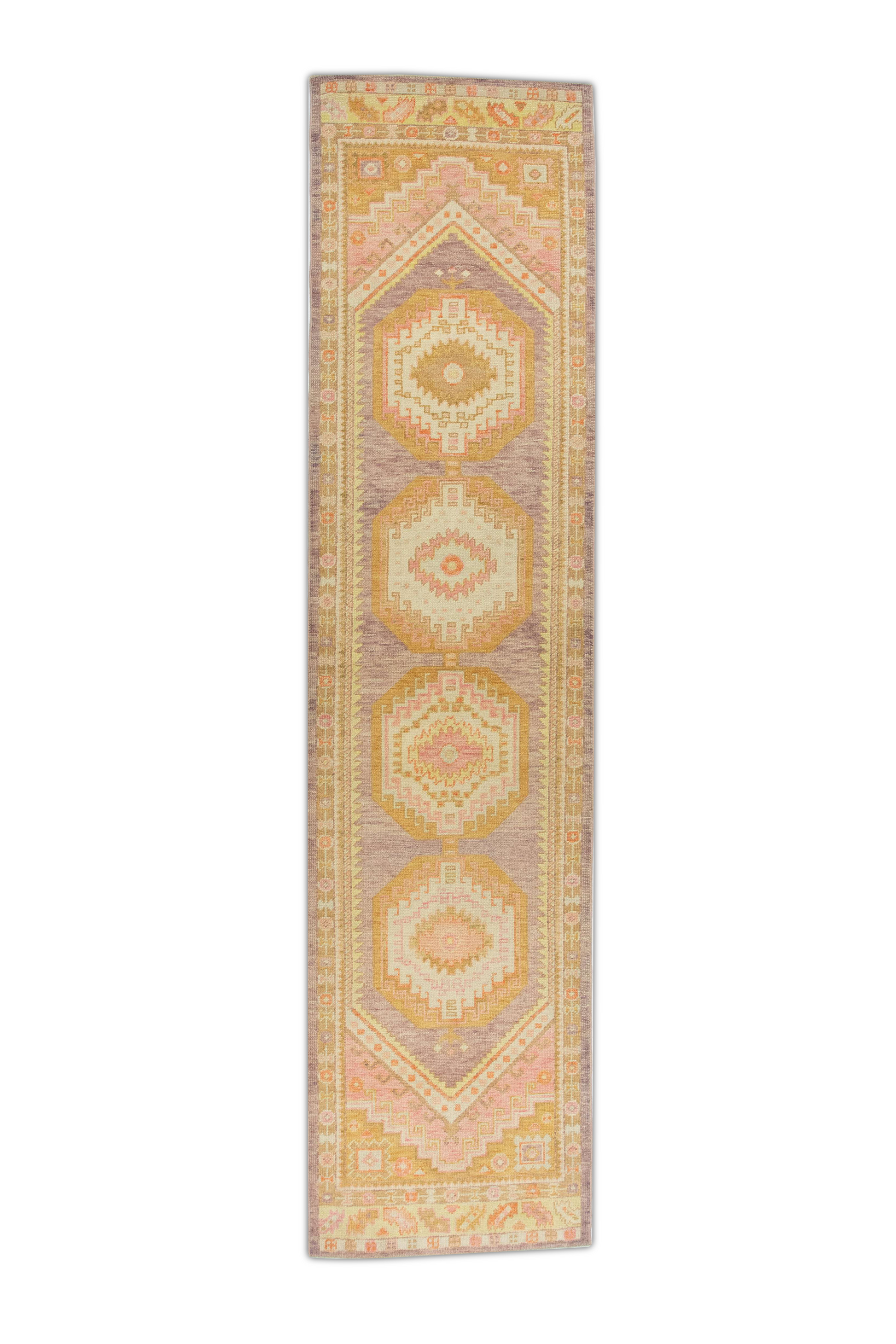 Turkish Oushak Rug 3' x 12'3" #1150