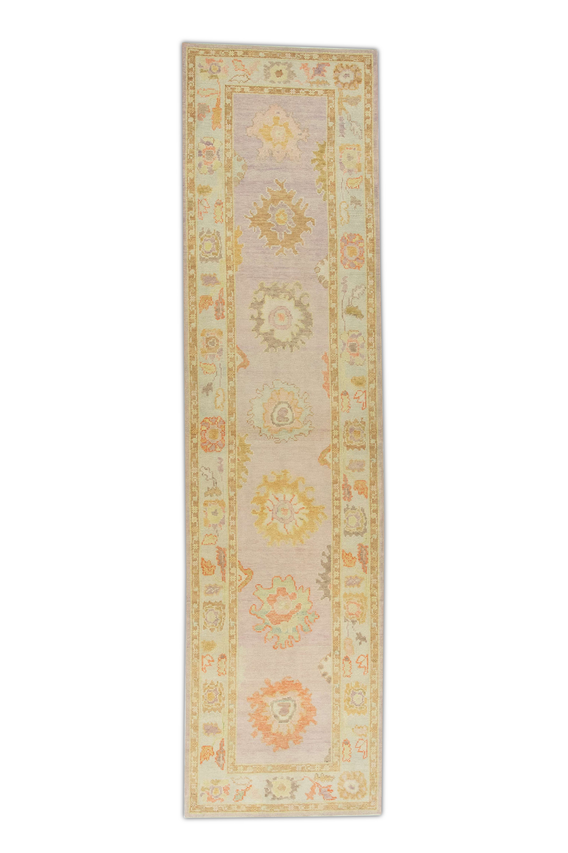 Turkish Oushak Rug 3' x 11'10" #687