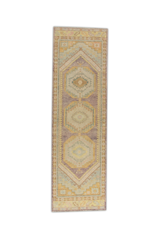 #1213 Turkish Oushak 3'1" x 10'4"